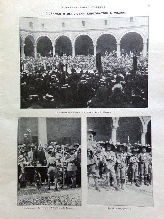 L'Illustrazione Italiana 16 Maggio 1915 WW1 Lusitania D'Annunzio a Genova …