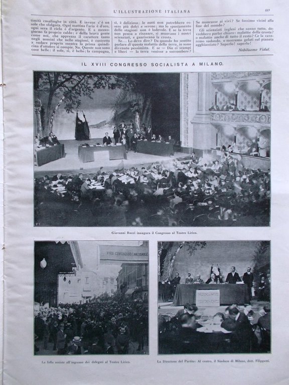 L'Illustrazione Italiana 16 Ottobre 1921 Nazario Sauro Laguna Venezia Barge …