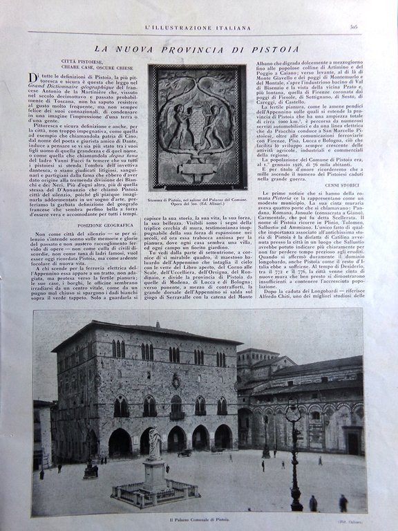 L'Illustrazione Italiana 16 Ottobre 1927 Provincia Pistoia Mostra Grano Umberto