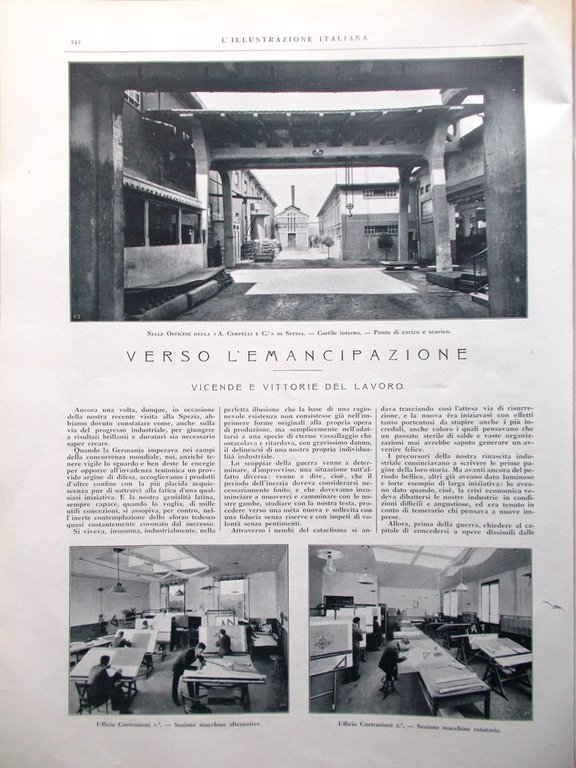 L'Illustrazione Italiana 16 Settembre 1917 WW1 Emancipazione Duomo Gorizia Wurm