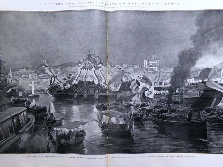 L'Illustrazione Italiana 16 Settembre 1923 Circuito Milano Canzone Napoli Aosta