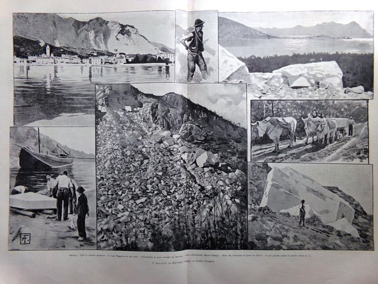 L'Illustrazione Italiana 17 Aprile 1898 Graniti Baveno Guerra Cuba McKinley …