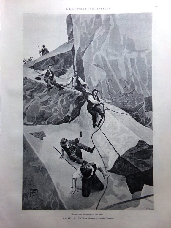 L'Illustrazione Italiana 17 Aprile 1898 Graniti Baveno Guerra Cuba McKinley …