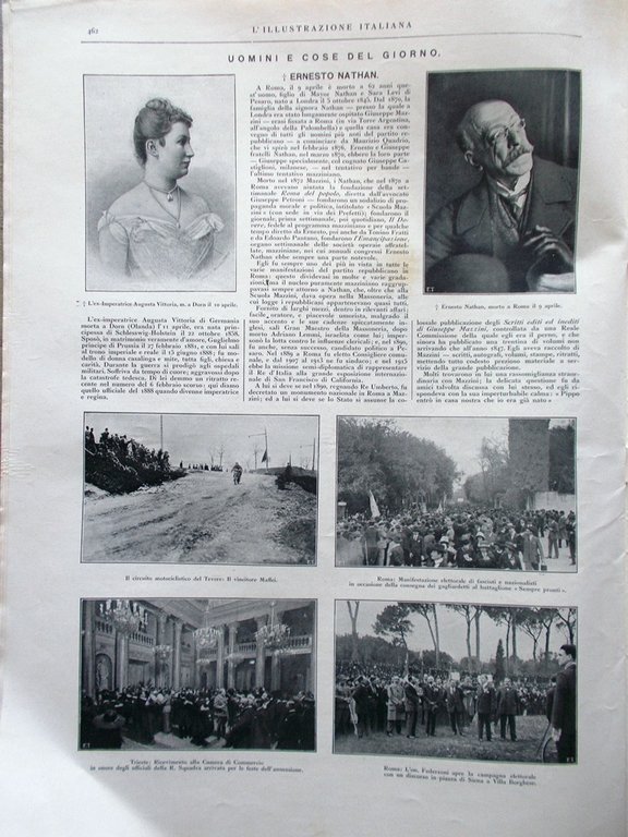 L'Illustrazione Italiana 17 Aprile 1921 Scavi di Aquileia Absburgo Elezioni …