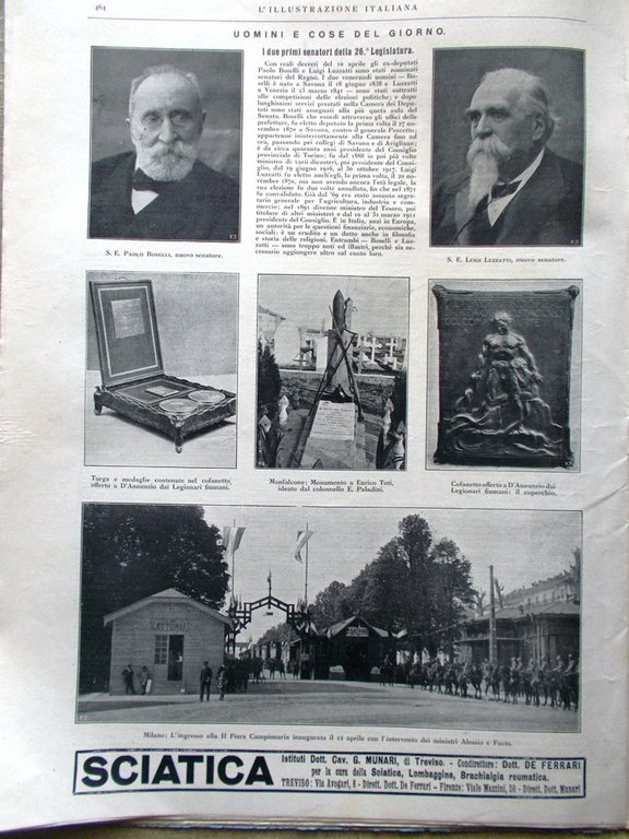 L'Illustrazione Italiana 17 Aprile 1921 Scavi di Aquileia Absburgo Elezioni …