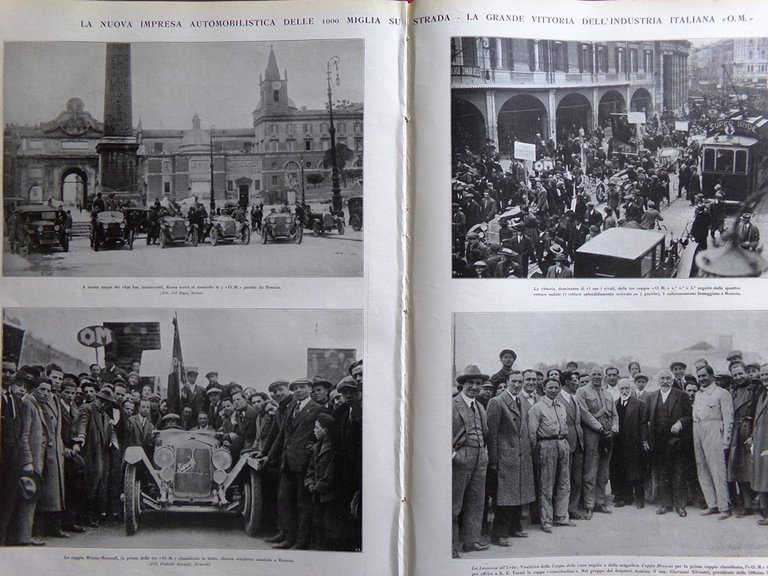 L'Illustrazione Italiana 17 Aprile 1927 Montecatini Petrarca Padova 1000 Miglia