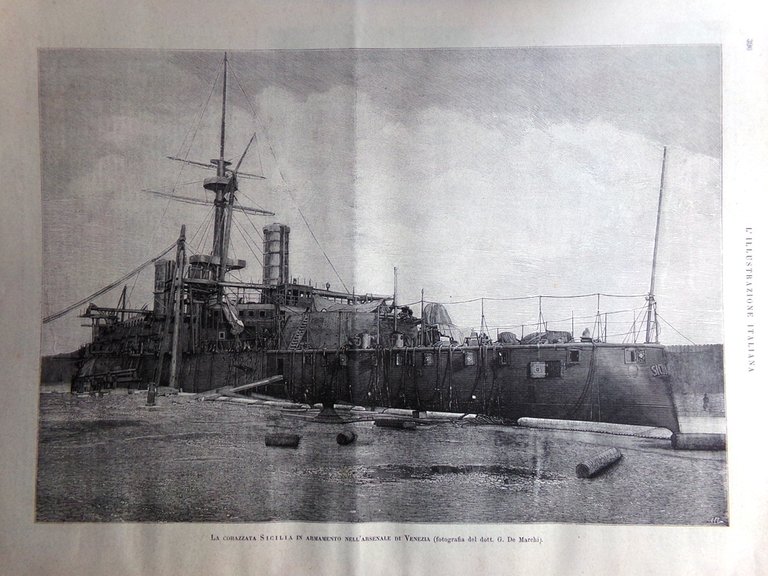 L'Illustrazione Italiana 17 Dicembre 1893 Crispi Zecca Roma Sicilia Bomba …