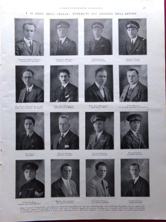 L'Illustrazione Italiana 17 Giugno 1928 Dispersi Nobile Italia Carducci Bologna | Immagine Gallery 3