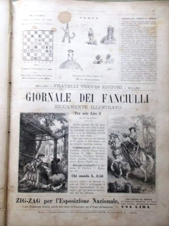L'Illustrazione Italiana 17 Luglio 1881 Gatcina Ferrovia Reali di Romania …