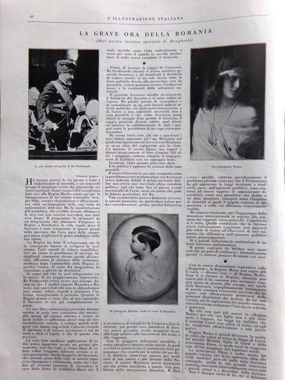 L'Illustrazione Italiana 17 Luglio 1927 Speciale Nuova Provincia Varese Romania