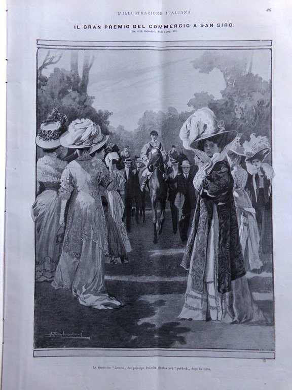 L'Illustrazione Italiana 17 Maggio 1908 Eruzione Etna Corso Fiori Quadro … | Immagine Gallery 3