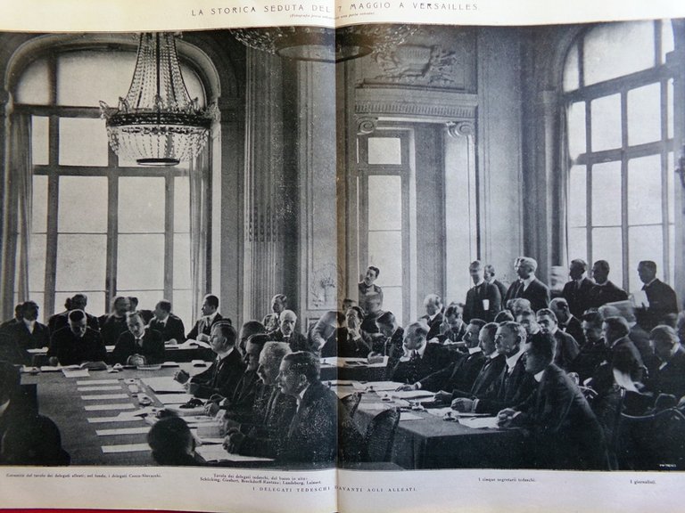 L'Illustrazione Italiana 17 Maggio 1919 Versailles Romanelli Paradiso d'Annunzio