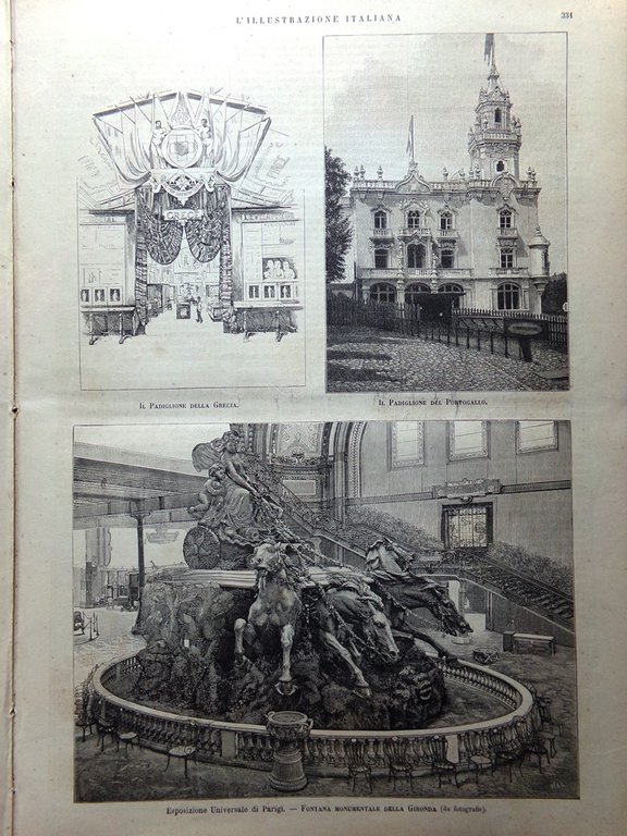 L'Illustrazione Italiana 17 Novembre 1889 Sardegna Lanusei Atmeidan Africa Bande