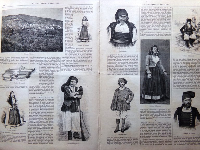 L'Illustrazione Italiana 17 Novembre 1889 Sardegna Lanusei Atmeidan Africa Bande