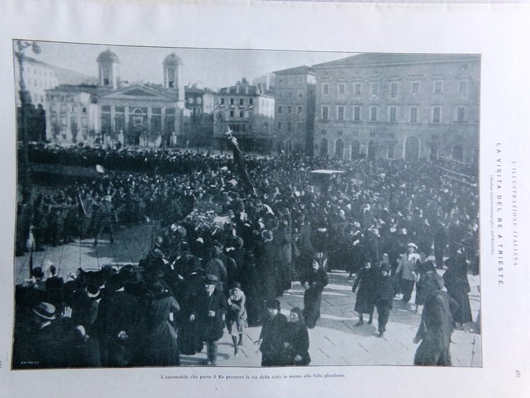 L'Illustrazione Italiana 17 Novembre 1918 WW1 Re a Trieste Trento …