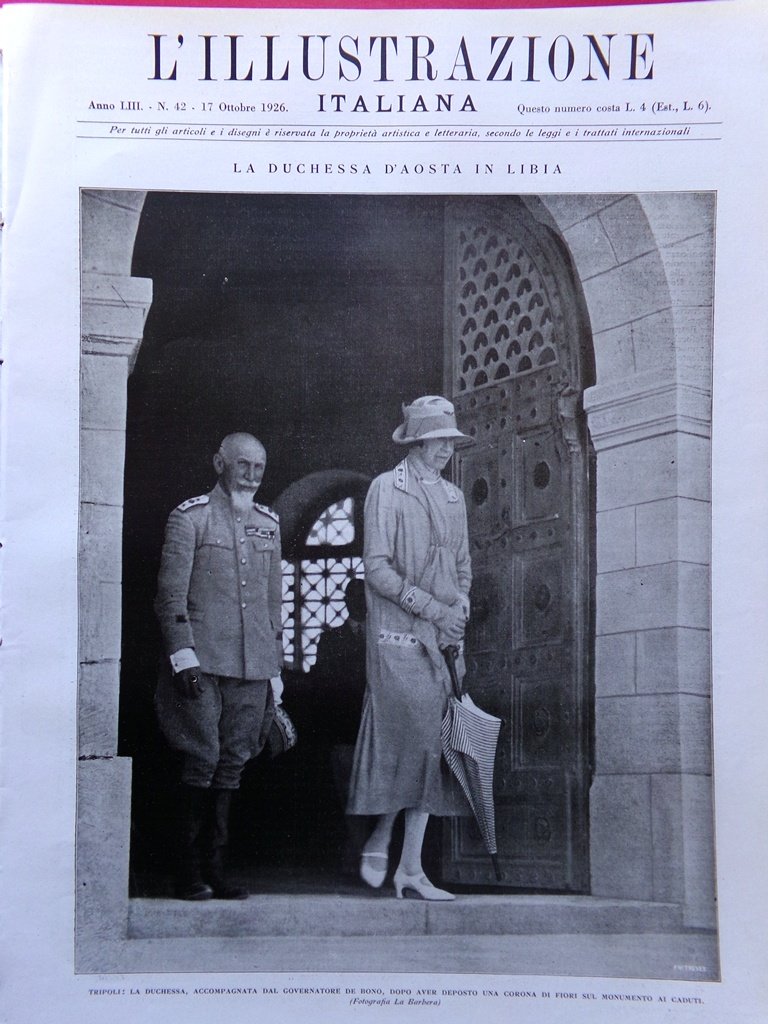 L'Illustrazione Italiana 17 Ottobre 1926 Gramatica Borsa Bologna Maria Romania | Immagine principale