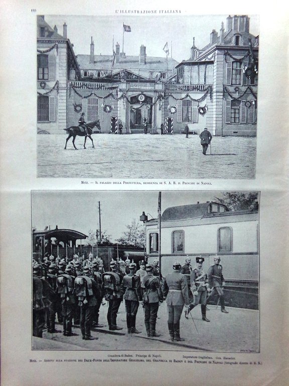 L'Illustrazione Italiana 17 Settembre 1893 Manovre Metz Baden Kneipp Idroterapia