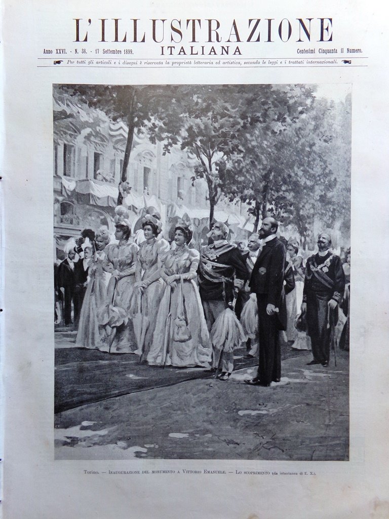 L'Illustrazione Italiana 17 Settembre 1899 Sentenza Rennes Dreyfus Perosi Torino