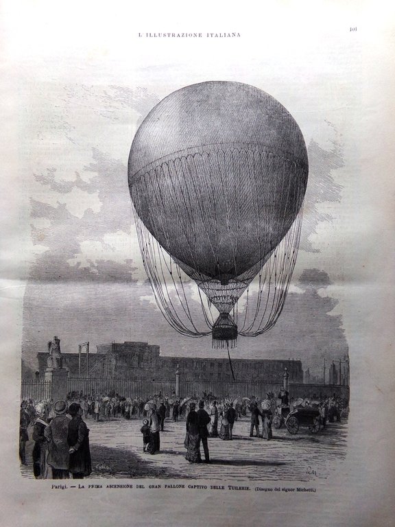 L'Illustrazione Italiana 18 Agosto 1878 Pallavicino Pallone Parigi Makart Napoli | Immagine Gallery 3