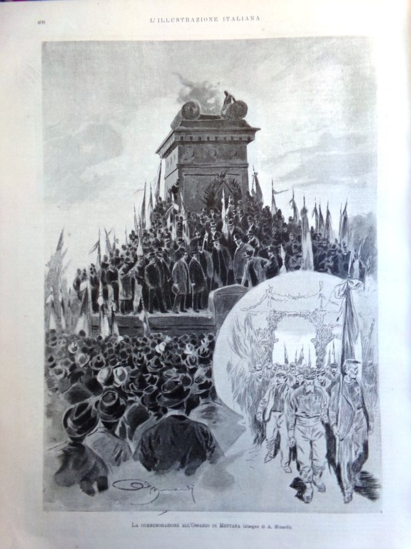 L'Illustrazione Italiana 18 Dicembre 1898 Dreyfus Bernini Barriere Dazio Milano