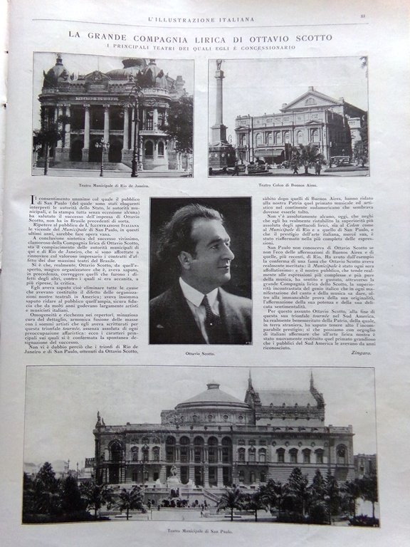 L'Illustrazione Italiana 18 Dicembre 1927 Nobel Deledda Augustus Scotto Gorizia