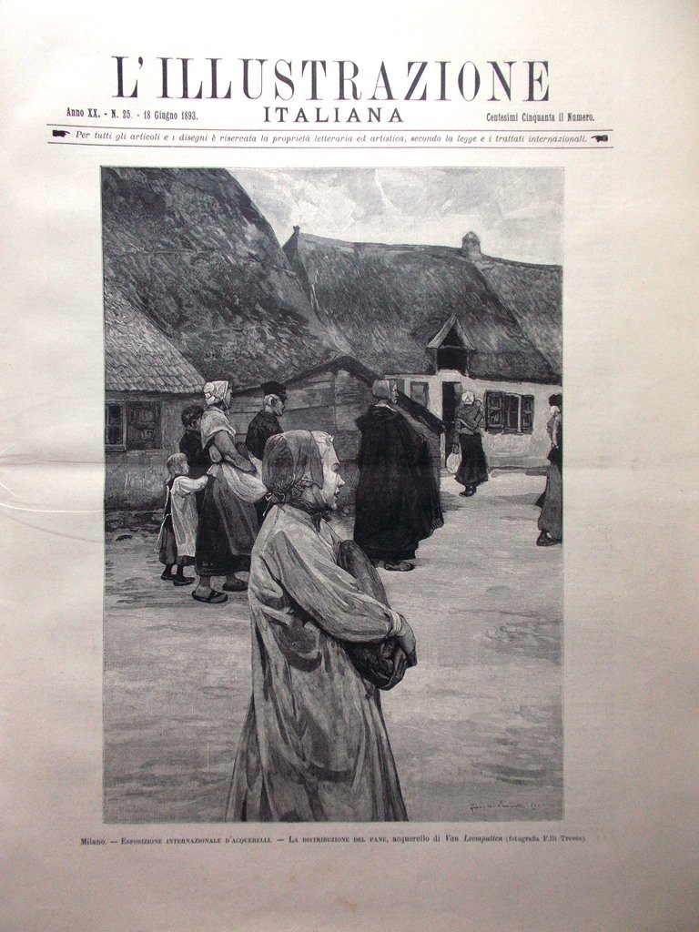 L'Illustrazione Italiana 18 Giugno 1893 Rovine Filippi Donna Cuciniello Padova