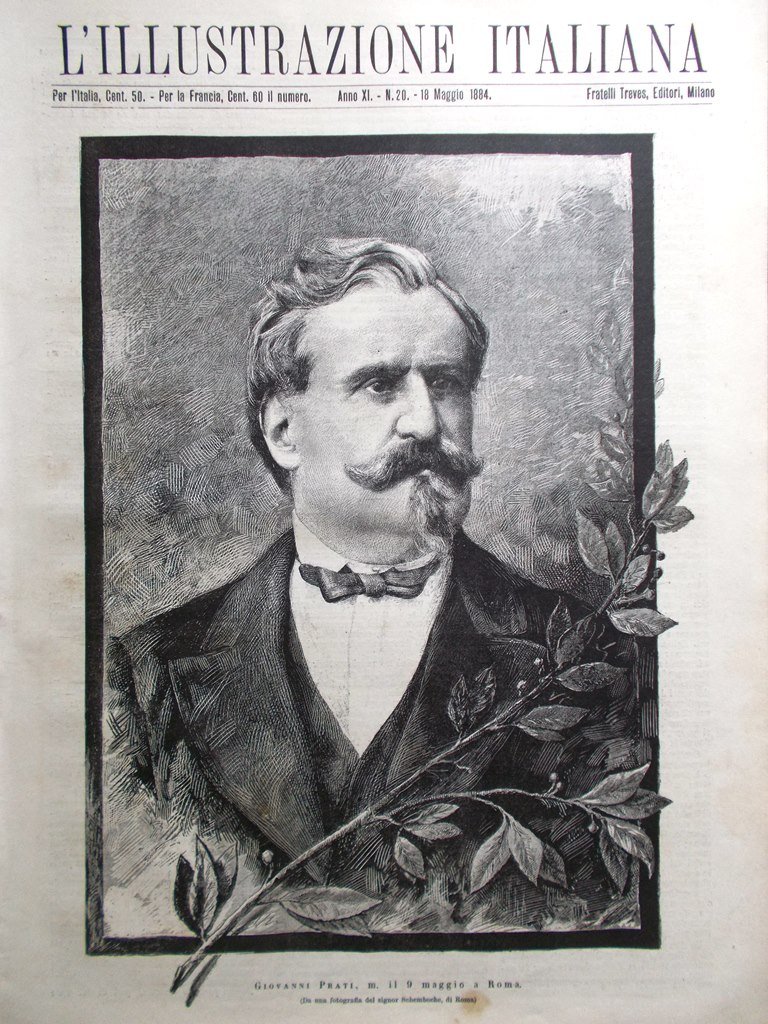 L'Illustrazione Italiana 18 Maggio 1884 Prati Pompei Bellaggio Città di … | Immagine principale