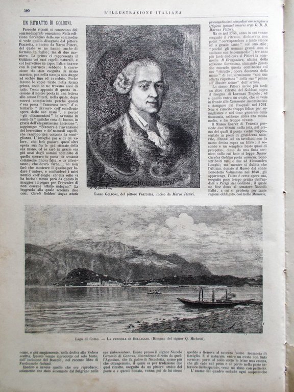 L'Illustrazione Italiana 18 Maggio 1884 Prati Pompei Bellaggio Città di … | Immagine Gallery 4