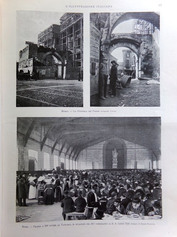 L'Illustrazione Italiana 18 Marzo 1900 Mantica Incendio Theatre Francais Henriot
