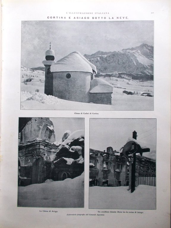 L'Illustrazione Italiana 18 Marzo 1917 WW1 Musco Rochester Bagdad Zeppelin …