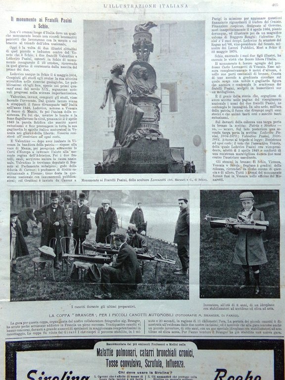 L'Illustrazione Italiana 18 Novembre 1906 Schio Catania Murano Pallone Loreburn