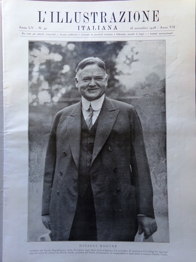 L'Illustrazione Italiana 18 Novembre 1928 Eruzione Etna Battistini Hirohito Rosa