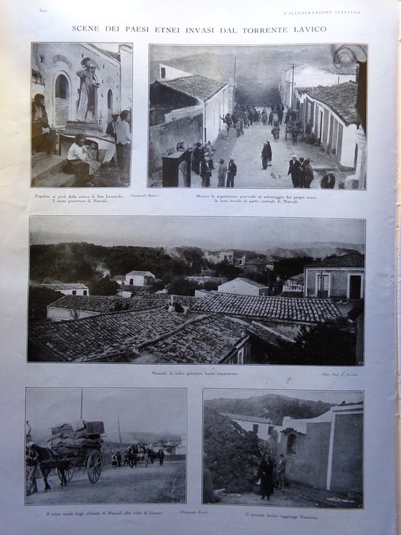 L'Illustrazione Italiana 18 Novembre 1928 Eruzione Etna Battistini Hirohito Rosa