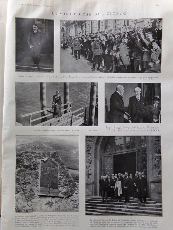 L'illustrazione Italiana 18 Ottobre 1931 Marconi Colombo Messico Fisica Ricordi