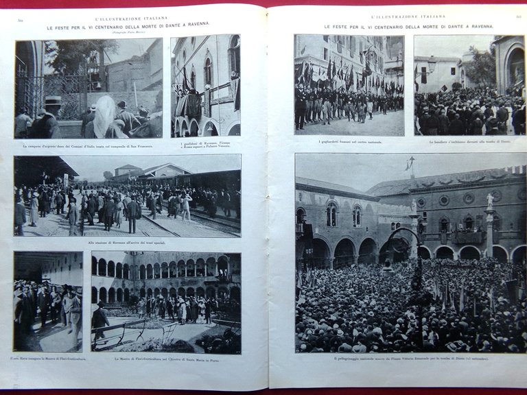 L'Illustrazione Italiana 18 Settembre 1921 VI Centenario Dante a Ravenna … | Immagine Gallery 4