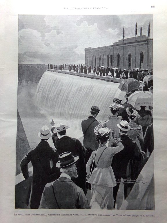 L'Illustrazione Italiana 19 Aprile 1903 Sciopero Roma Uskub Bovio Pareto …