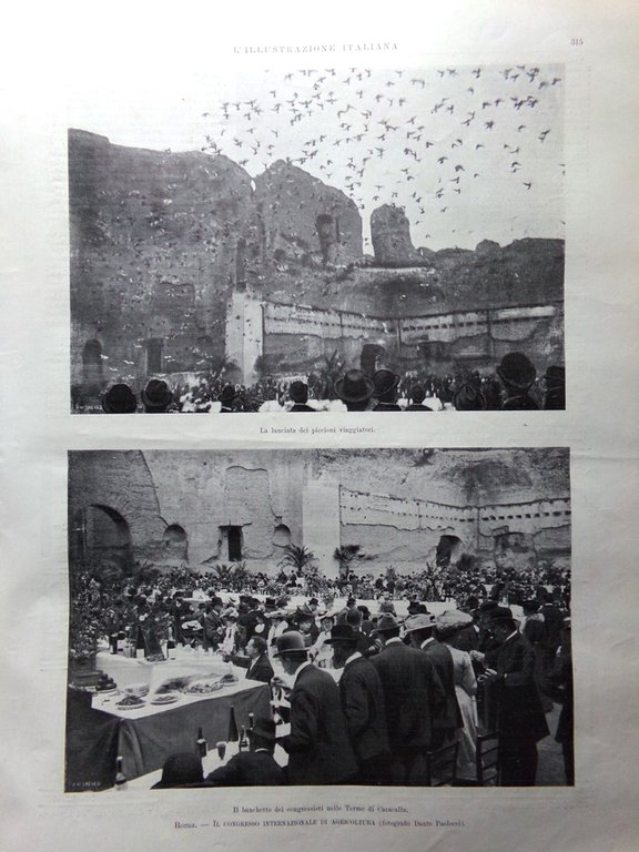 L'Illustrazione Italiana 19 Aprile 1903 Sciopero Roma Uskub Bovio Pareto …