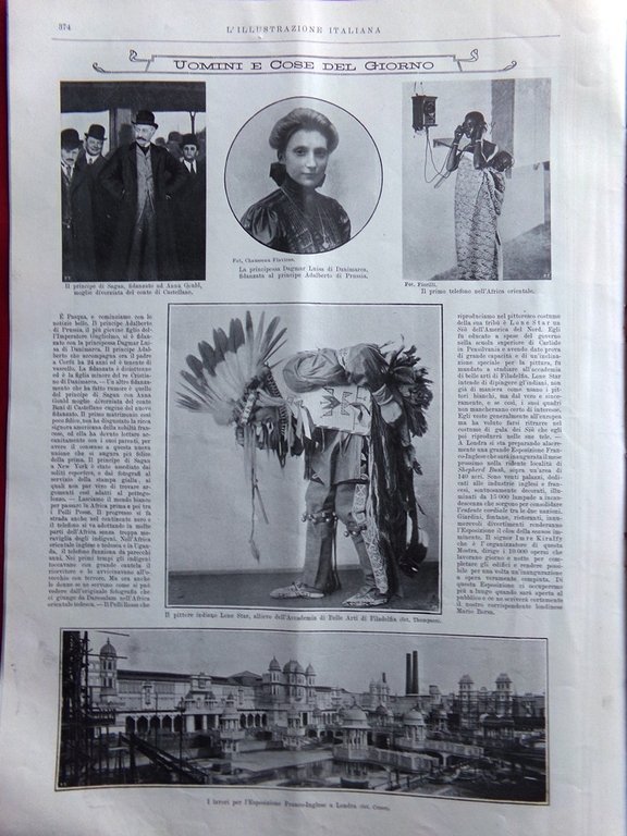 L'Illustrazione Italiana 19 Aprile 1908 Carro di Firenze Pasqua Ventagli … | Immagine Gallery 2