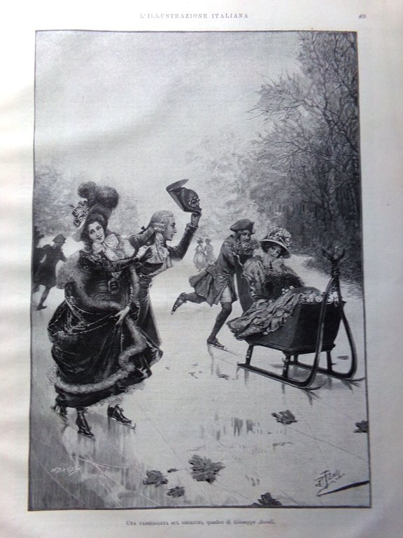 L'illustrazione Italiana 19 Dicembre 1897 Alfedena Uragano Golfo Napoli Brioschi