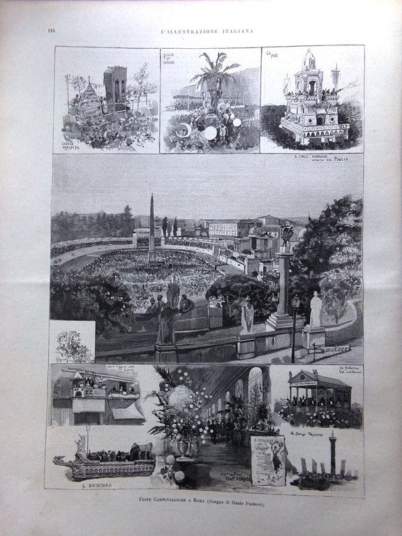 L'Illustrazione Italiana 19 Febbraio 1893 Giuseppe Verdi Falstaff Pianure Friuli