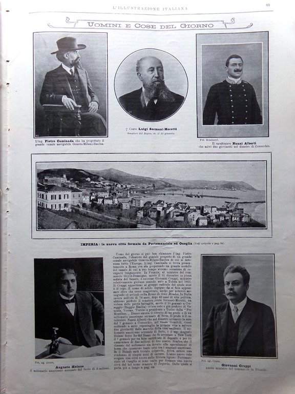 L'Illustrazione Italiana 19 Gennaio 1908 La Nave di Gabriele d'Annunzio … | Immagine Gallery 4