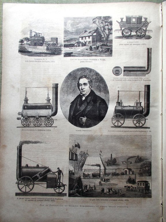 L'Illustrazione Italiana 19 Giugno 1881 Certosa Pavia Calderon Stephenson Cahors