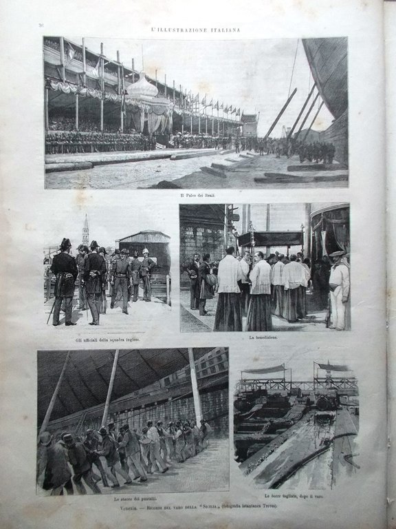 L'Illustrazione Italiana 19 Luglio 1891 Varo Sicilia Hubner Museo Gizeh …
