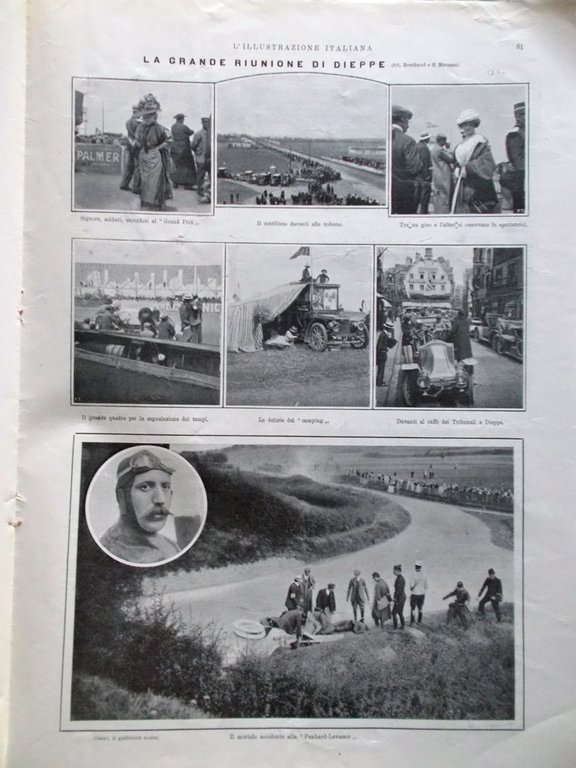 L'illustrazione Italiana 19 Luglio 1908 Palizzolo Denver Salvini Laganà Dieppe | Immagine Gallery 2