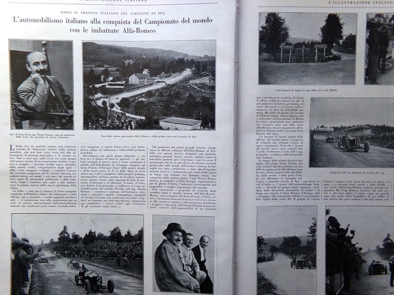 L'Illustrazione Italiana 19 Luglio 1925 Alfa Romeo Giacomo Boni Randazzo … | Immagine Gallery 2
