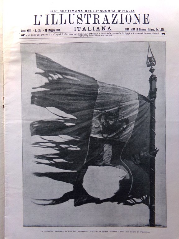 L'Illustrazione Italiana 19 Maggio 1918 WW1 Offensiva Tedesca Francia Porto … | Immagine Gallery 3