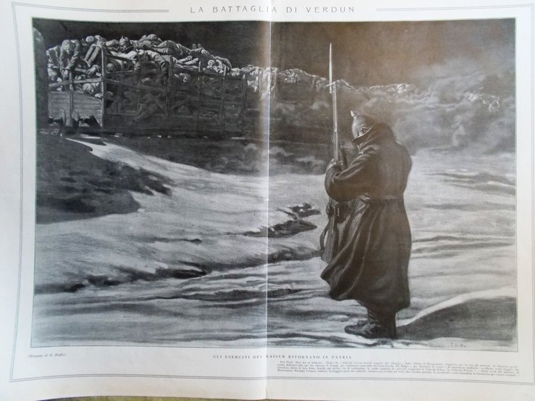 L'illustrazione Italiana 19 Marzo 1916 WW1 Battaglia di Verdun Bailo …