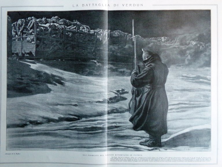L'illustrazione Italiana 19 Marzo 1916 WW1 Battaglia di Verdun Bailo …