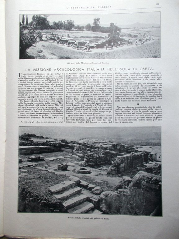 L'Illustrazione Italiana 19 Marzo 1922 Mazzini Greco Fiume Creta Herny …