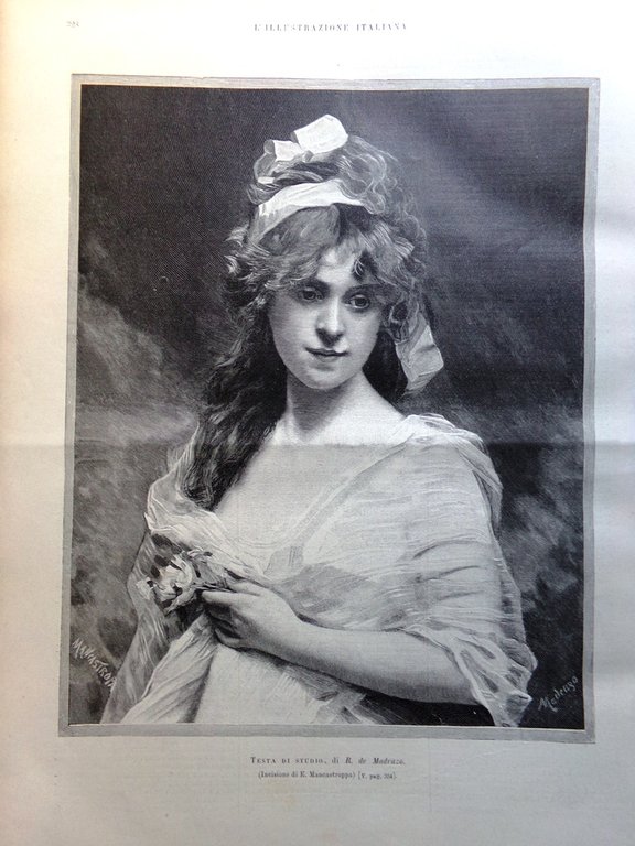 L'Illustrazione Italiana 19 Novembre 1893 Leoncavallo Melilla Masetti Santander